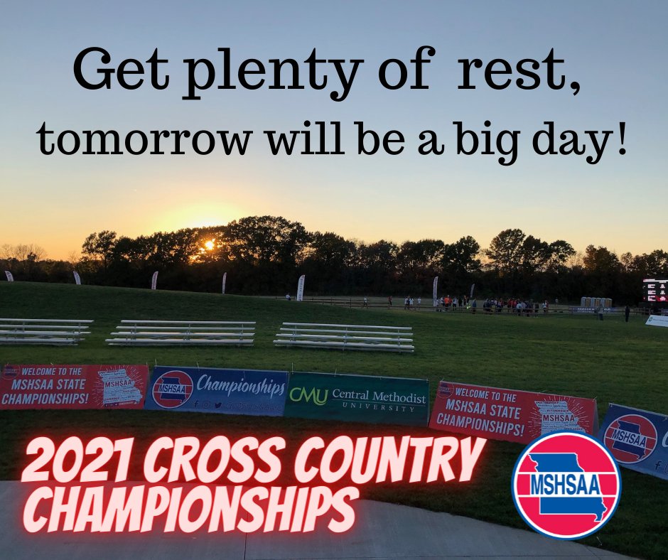 MSHSAAOrg's tweet photo. We can't wait for you to get here!! Good luck to all the runners at the MSHSAA Cross Country Championships tomorrow! https://t.co/3a4UVTBvwW