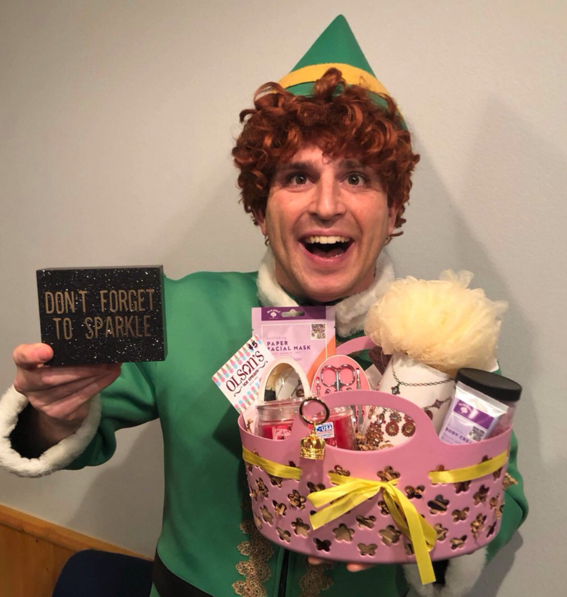 TheatreECCT's tweet photo. One more week! “Elf The Musical” & the Holiday Silent Auction open next Thursday at the Pablo Center! Get your tickets @ https://t.co/vsdvvdQ543 #ECCT33 #HolidayKickoff #FUNdraiser #HolidayShopping https://t.co/PDkuJM9u4R