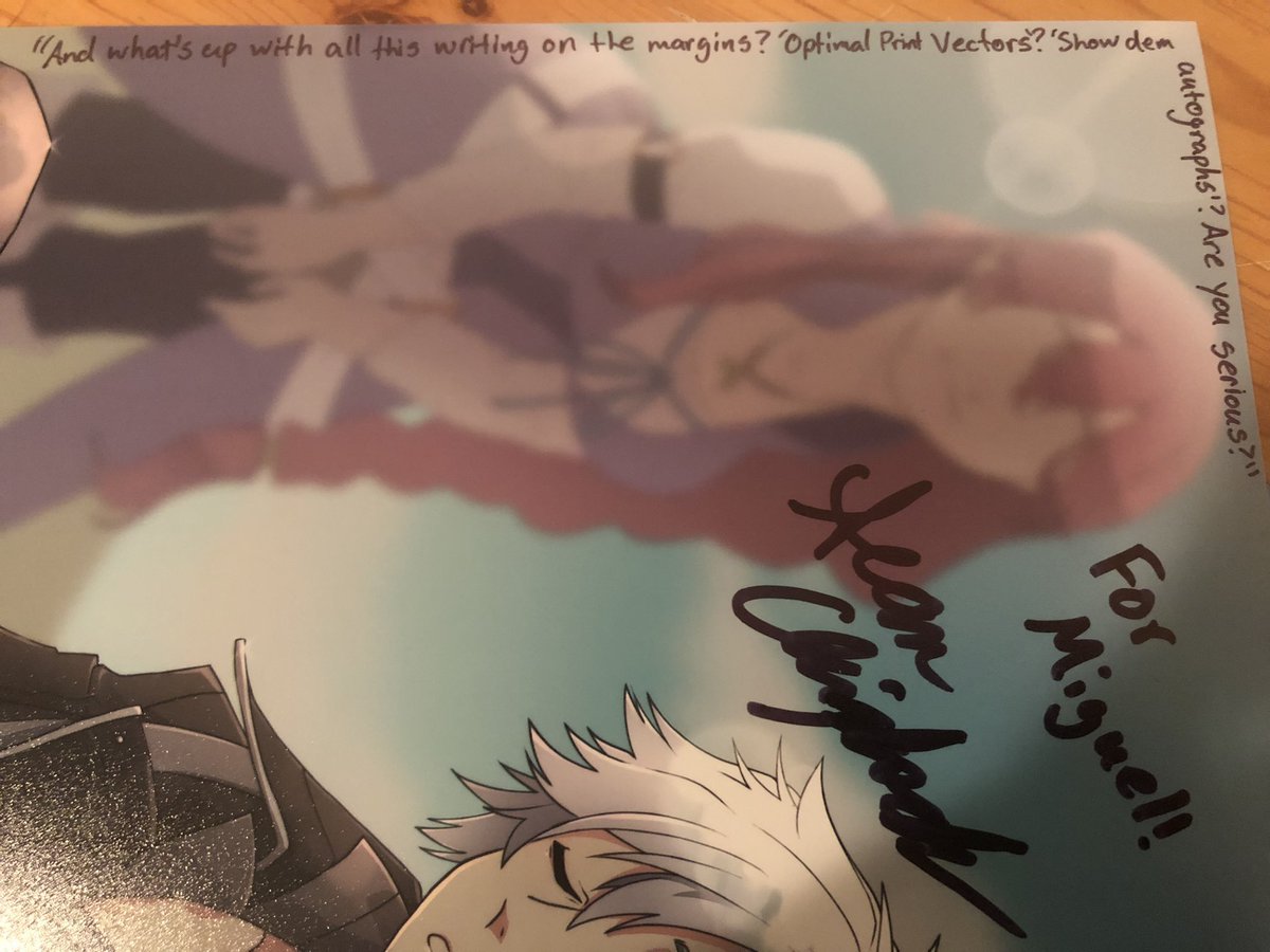 Migstor's tweet photo. thank you @sonicmega for writing out my favorite Rean line (I did not watch the stream beforehand so this was hilarious to open up) https://t.co/VBhuJzXPyP