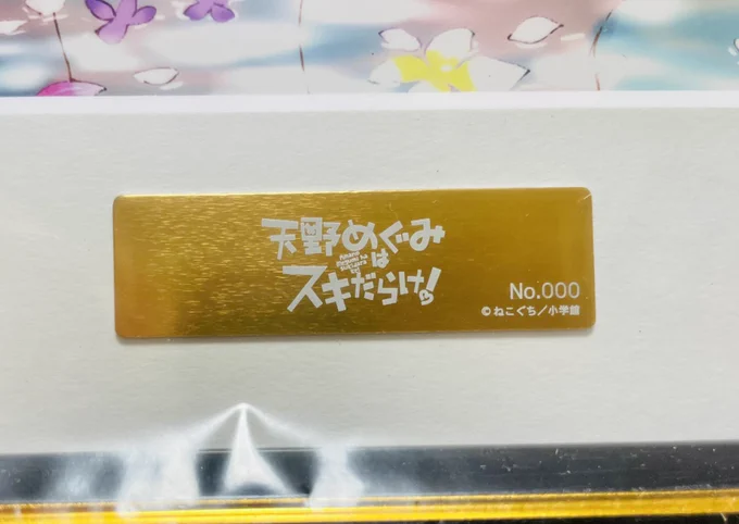 作者なので複製原画のサンプルいただきました😉やたー
#天野めぐみはスキだらけ! 