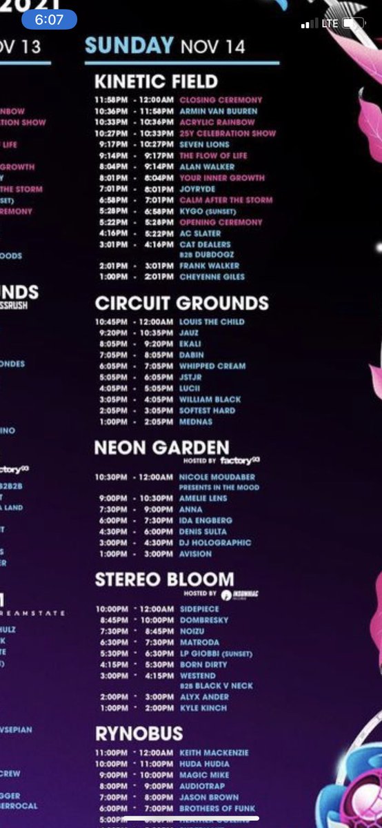 RYYYY19's tweet photo. Man if I was going to EDCO I'd definitely do half of the Amelie lens set  at neon garden day 3 and then go to sevenlions. Amelie is never in the states. If you like techno DONT miss her. She's the queen of techno. https://t.co/Ir1LaZ9cEl