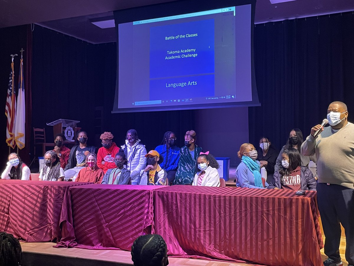 TAPrincipal's tweet photo. Our final day of Spirit Week was a combination of Character Day and Academic Bowl. We saw characters from shows on Nickelodeon, Disney, and Cartoon Network. Then the students picked representatives to flex their trivia skills. #TATAKEOVER https://t.co/8UypSXdogo