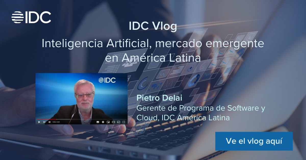 IDCLatin's tweet photo. En una #encuestaIDC, el 36% de las #compañías en #AméricaLatina comentaron que planean migrar sus cargas de trabajo de #InteligenciaArtificial a la nube en los próximos 2 años.

Escucha el #IDCvlog de la semana para conocer qué esperar del mercado de #IA. https://t.co/rUntf0ro3H https://t.co/cYNj8ry6DD