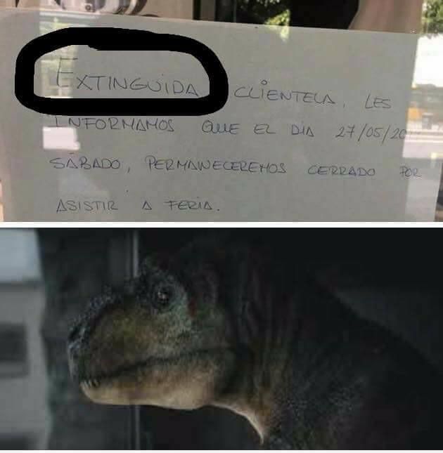 sopitas's tweet photo. #MemeDelDía 🦖🦕 https://t.co/F0ylbj4Dwu