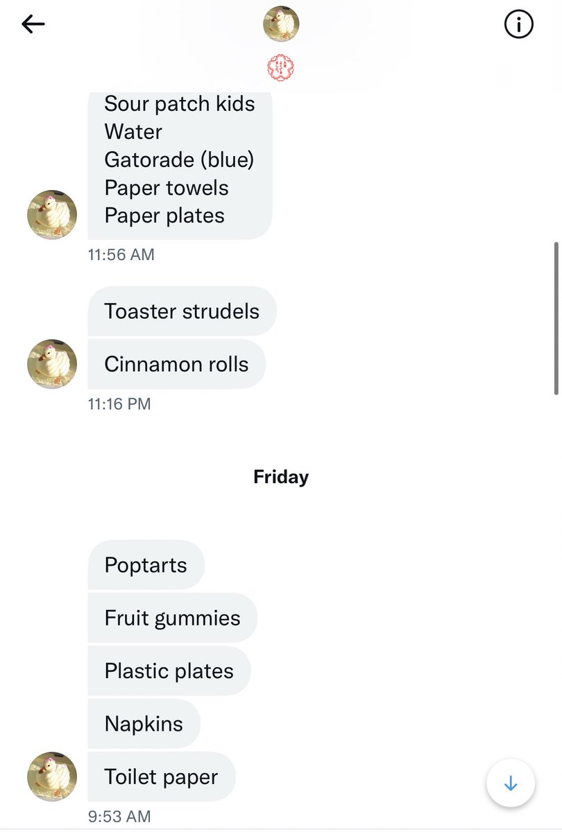 RAINBOWFlSH's tweet photo. what the  fcuk y’all need to stop using my DMs as your grocery lists https://t.co/W5Yf13aPAj