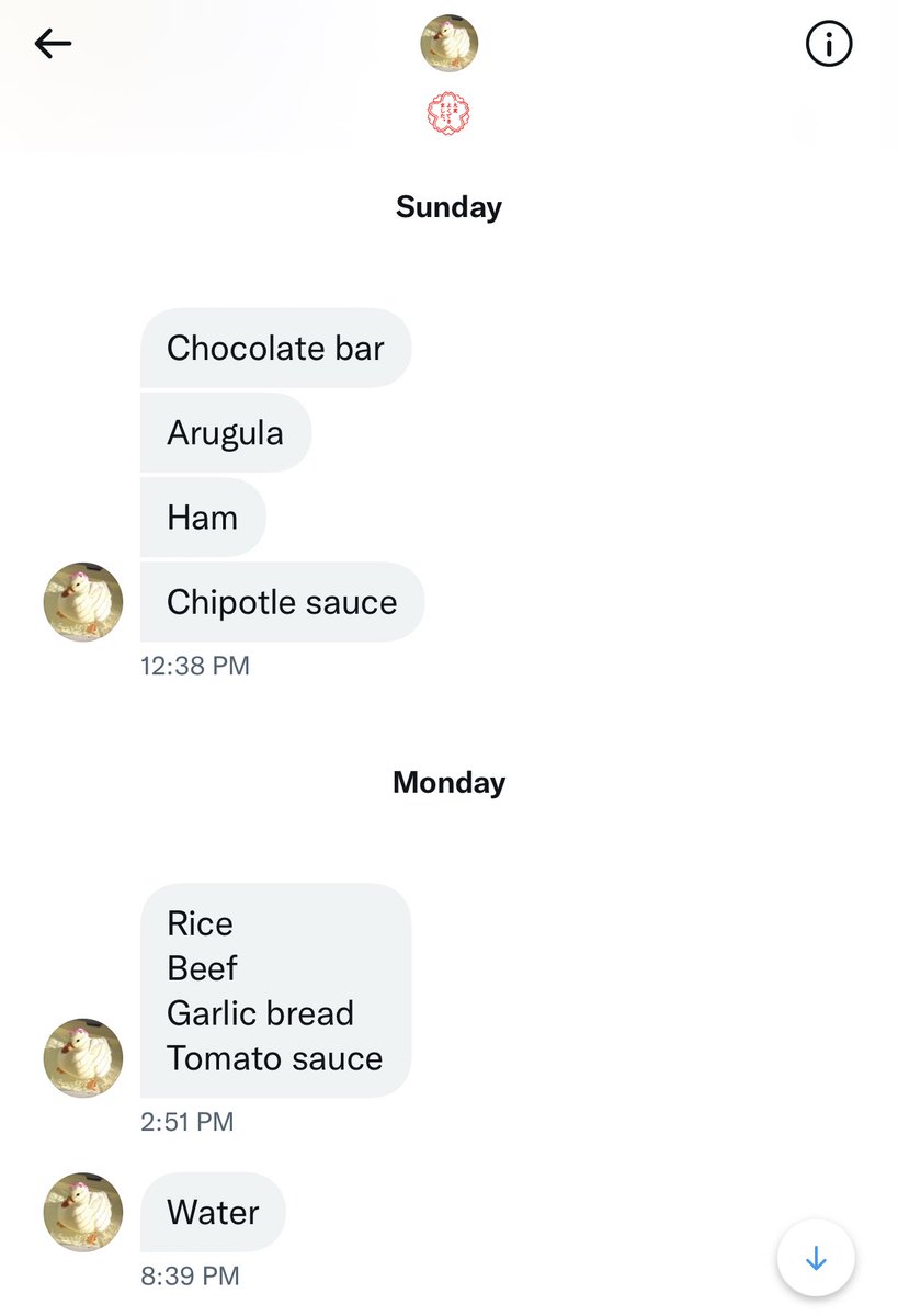 RAINBOWFlSH's tweet photo. what the  fcuk y’all need to stop using my DMs as your grocery lists https://t.co/W5Yf13aPAj