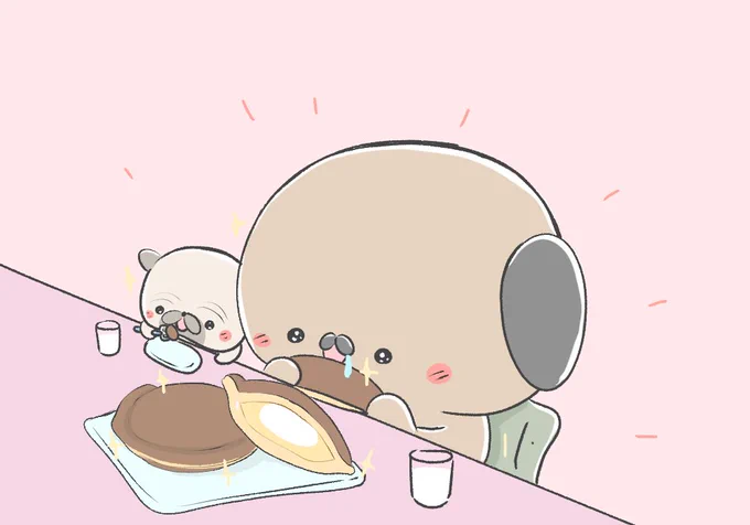 どらもっちを食べるパグのもり助
「もちもちいただきまーす!」
#ローソンもちもちどらもっち 