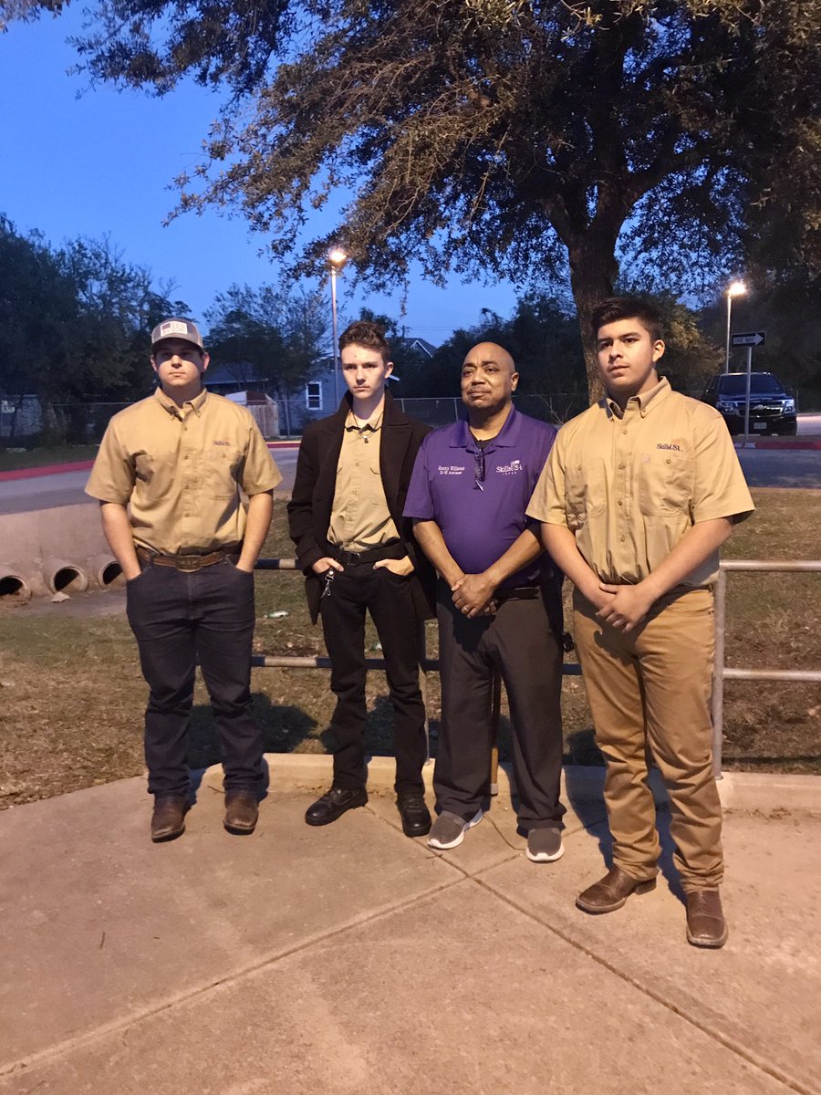 LeanderHS's tweet photo. We’re honored to be the Campus Spotlight at tonight’s Board mtg. Huge shoutout to Mrs. Dudley and her Cosmetology students as well as Mr. Williams and his Electrical Tech students for speaking about the amazing opportunities their programs have provided! #1LISD #pridein001 https://t.co/ONGpG8BpwN