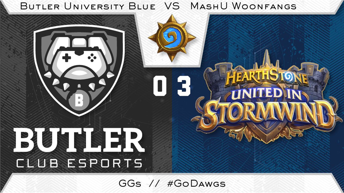 BUClubEsports's tweet photo. A pair of losses - one very close - to MashU and @EsportsUah tonight end this #ButlerHS event for the fall - GGs all around! #GoDawgs https://t.co/Fnt7qNrNUD