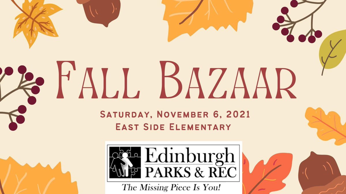 EdinburghIN's tweet photo. Over 50 vendors this Saturday at East Side Elementary! 9am-2pm
📍810 E Main Cross St, Edinburgh 
#EdinburghIN #FestCountryIN #FallBazaar #HolidayShopping #JoCoIndiana https://t.co/HYMIMim9AI