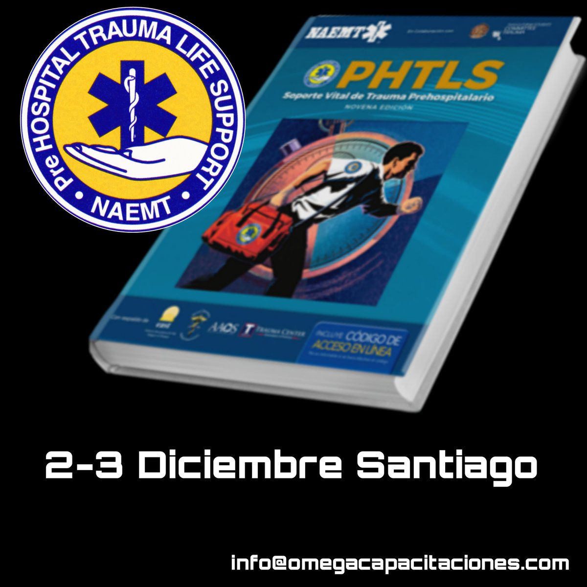 omega_cap's tweet photo. PHTLS 2-3 Diciembre Santiago
Últimos cupos disponibles
info@omegacapacitaciones.com
https://t.co/ouH56XDJfZ #prehospitaltraumalifesupport #phtlschile #phtlscourse #phtls #naemteducation #naemt https://t.co/Vejs0uxiZr