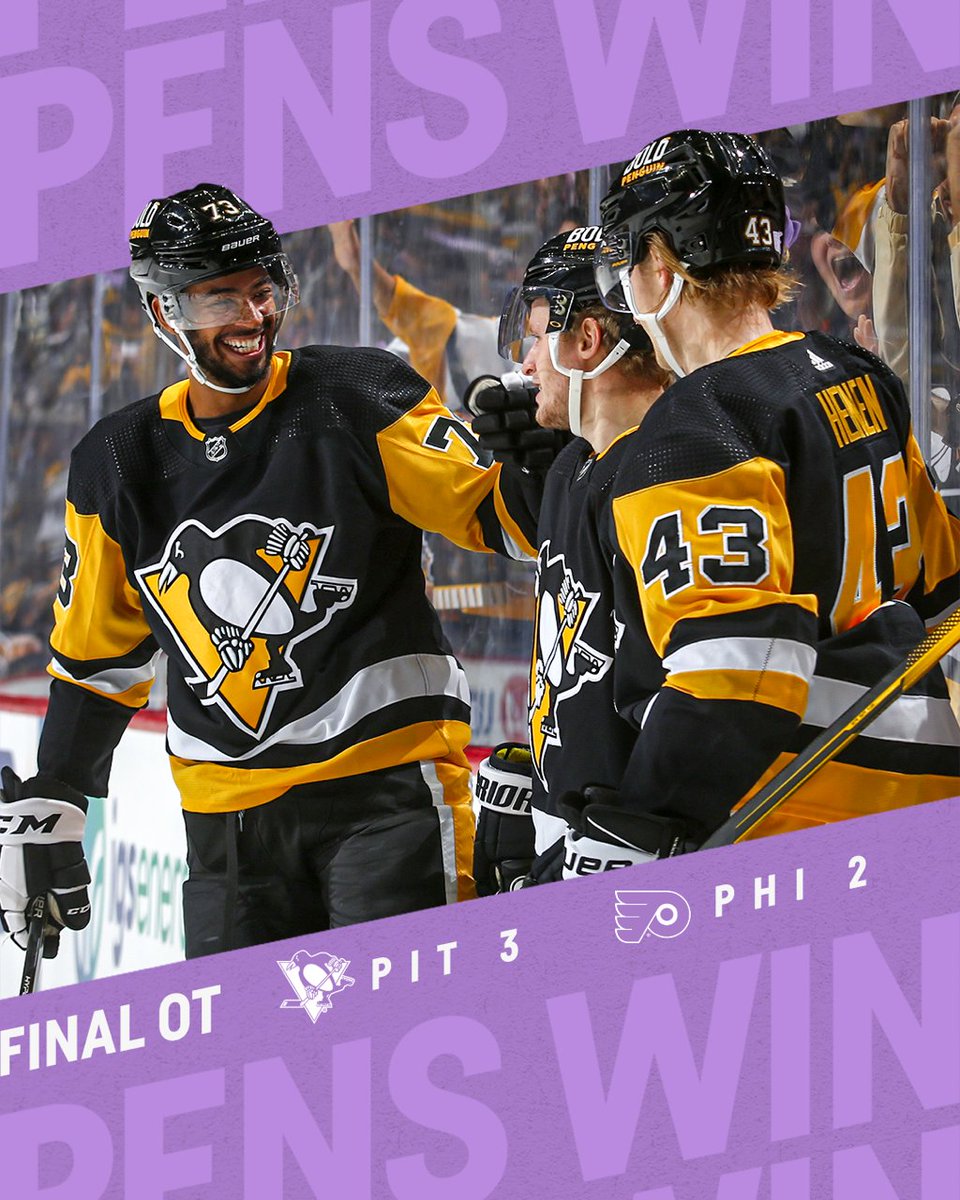 penguins's tweet image. LADIES AND GENTLEMEN, ELVIS HAS JUST LEFT THE BUILDING!

Letang scores in overtime to make it 3-2!