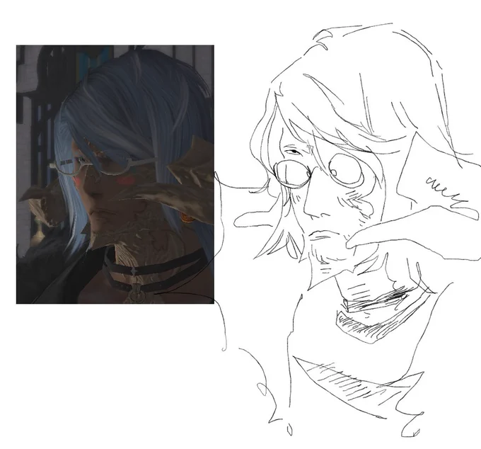 ought to create a catalogue of ruyan shot refferences cause i swear i draw her looking too mushy compared to his in game model lmao 