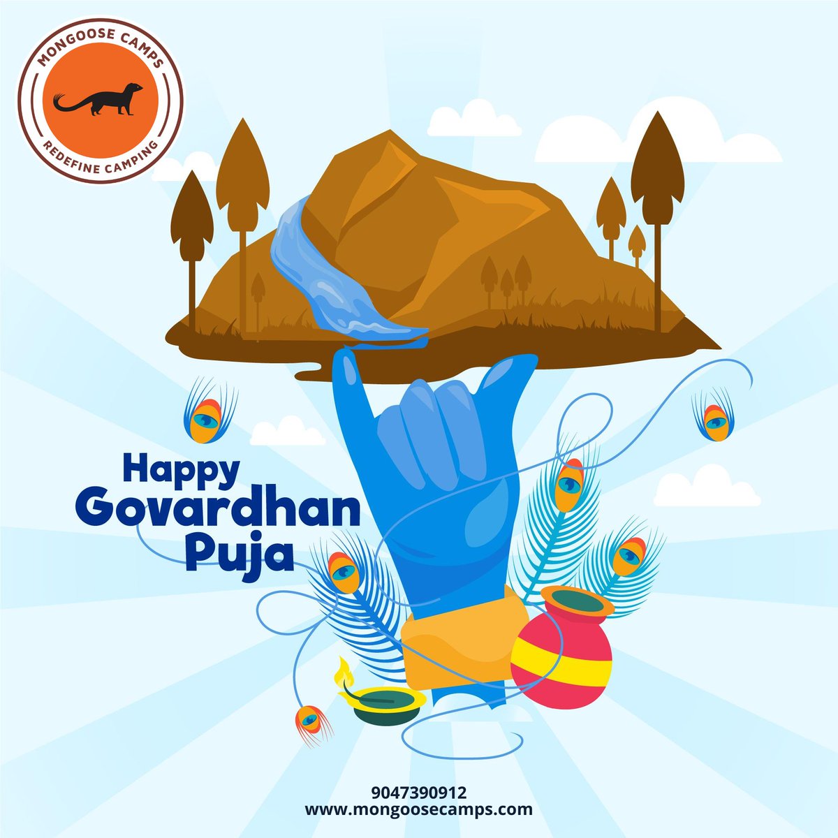 MongooseCamps's tweet photo. Happy Govardhan Puja...
#HappyGovardhanPuja #GovardhanPuja #November5th #MongooseCamps https://t.co/6VN4rrWRaF