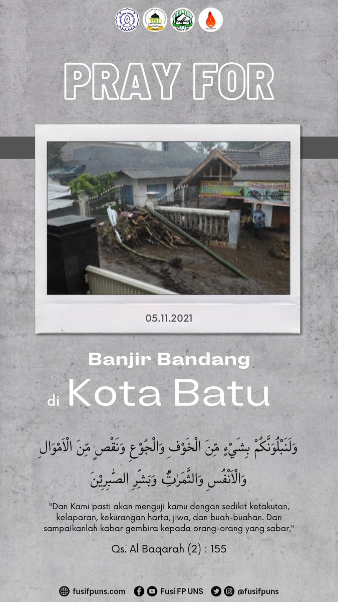 fusifpuns's tweet photo. Bismillah, semoga saudara² kita yang sedang tertimpa bencana selalu dikuatkan, tabah dan sabar 🤲🏻 https://t.co/4P8U8OXgcH