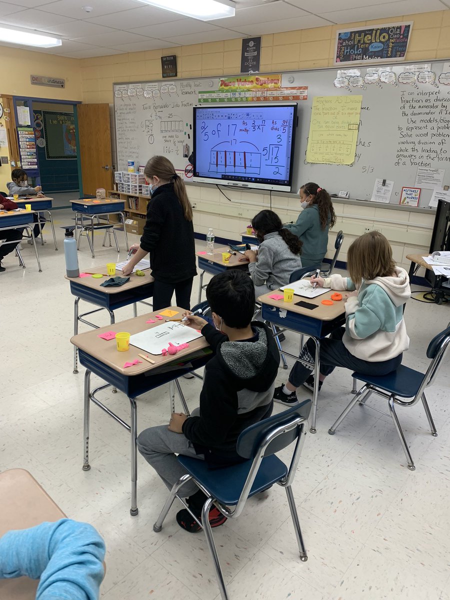pidacks's tweet photo. Today grade 5 students modeled multiplying fractions with whole numbers using playdoh! #whattodowitharemainder @Jaworek_School @JaworekPTO @MPSPanthers @k_a_fisher https://t.co/0WLsVlTQqz