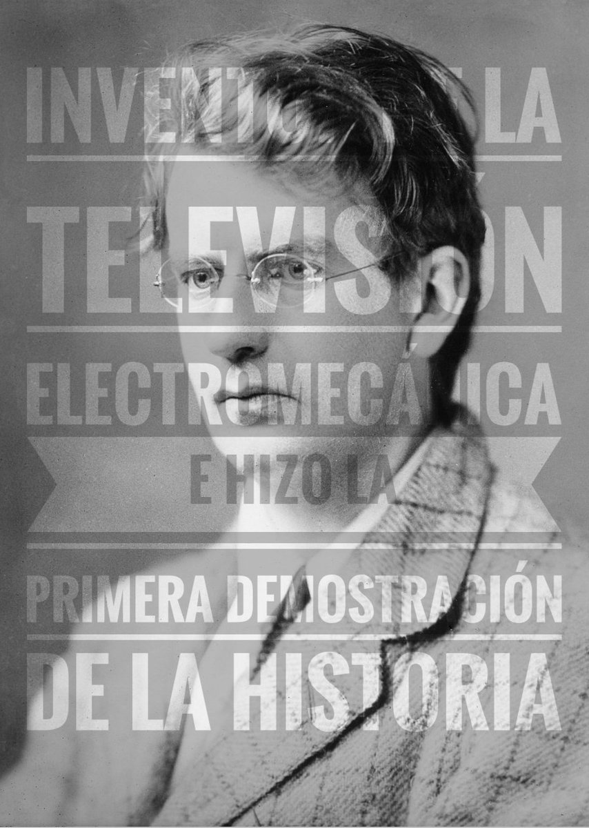 AndysHp's tweet photo. La primera vez que se vio un aparato de televisión en funcionamiento fue el 26 de enero de 1926 y su inventor fue John Logie Baird. 
@jcoreadg https://t.co/Yujh6VCv2Y