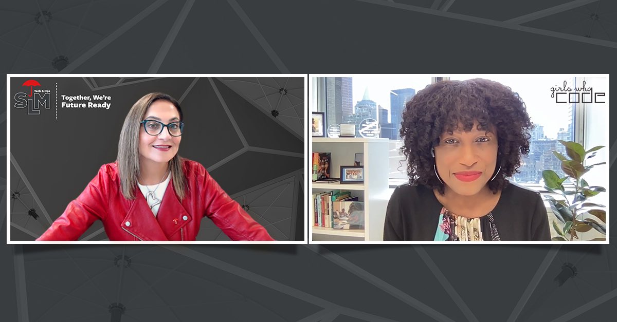 Thank you @Tarika Barrett, Ph.D.,CEO of #GirlsWhoCode. It was inspiring to hear your thoughts on strategies &amp; approaches to closing the gender gap in #tech and #science in the world at large and in Corporate America. #trvemployee #womenintech #TravelersTech #leadership