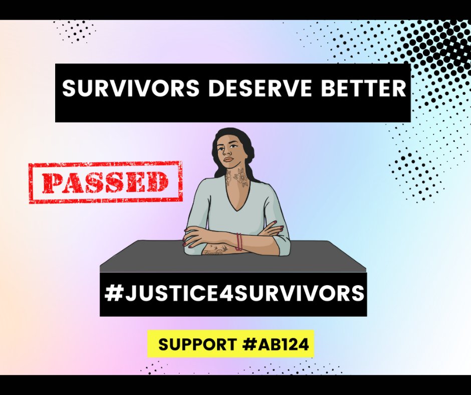 B2FAction's tweet photo. Last month, our partners at @YoungWomenFree passed #AB124, a bill developed in our Black to the Future Public Policy Institute, which expands affirmative defense to encompass survivors of intimate partner violence or sexual violence who are coerced to commit a nonviolent offense. https://t.co/a4MsJ7dw8W