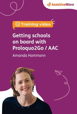 AssistiveWare's tweet photo. How can #schools get started using #AAC across their school? What steps can teams follow? Senior Speech Pathologist Amanda Hartmann shares a practical guide for schools in the AAC video on-demand: https://t.co/FRXOVjrUXy
#LearnWithAssistiveWare #AACtraining https://t.co/BkzUPp7Txf