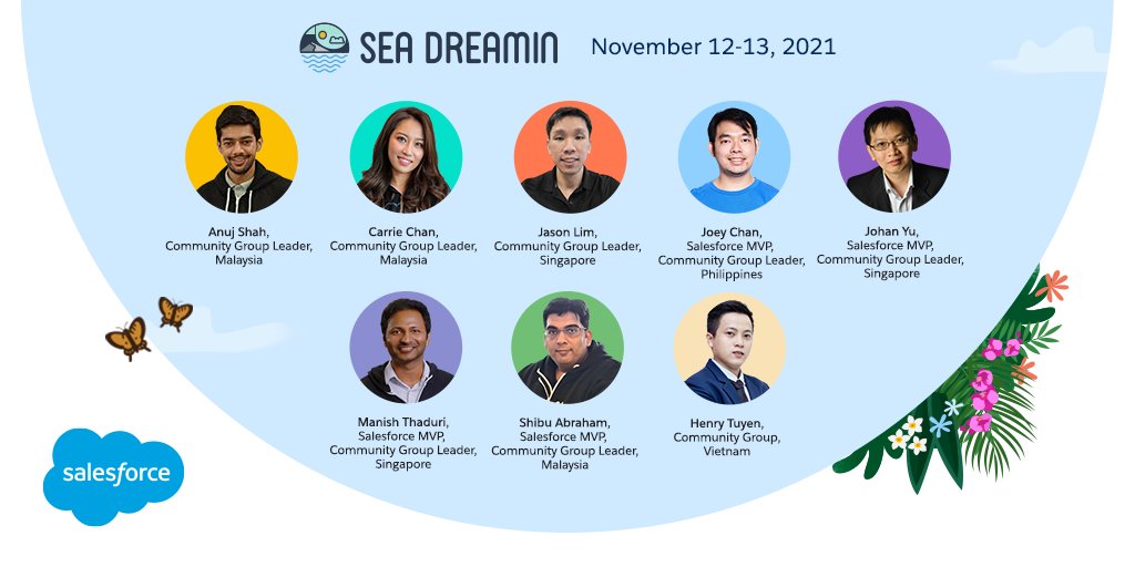 salesforceapac's tweet photo. 🤩  Coming up on 12-13 Nov: Join the Salesforce Trailblazers Community at the virtual SEA Dreamin’ event. 🪄

Hear from Salesforce experts all over Southeast Asia, and have the chance to showcase your solution to a wider community.

➡️  Register now: https://t.co/g8GbMvzHTu https://t.co/ssDUlayHKt