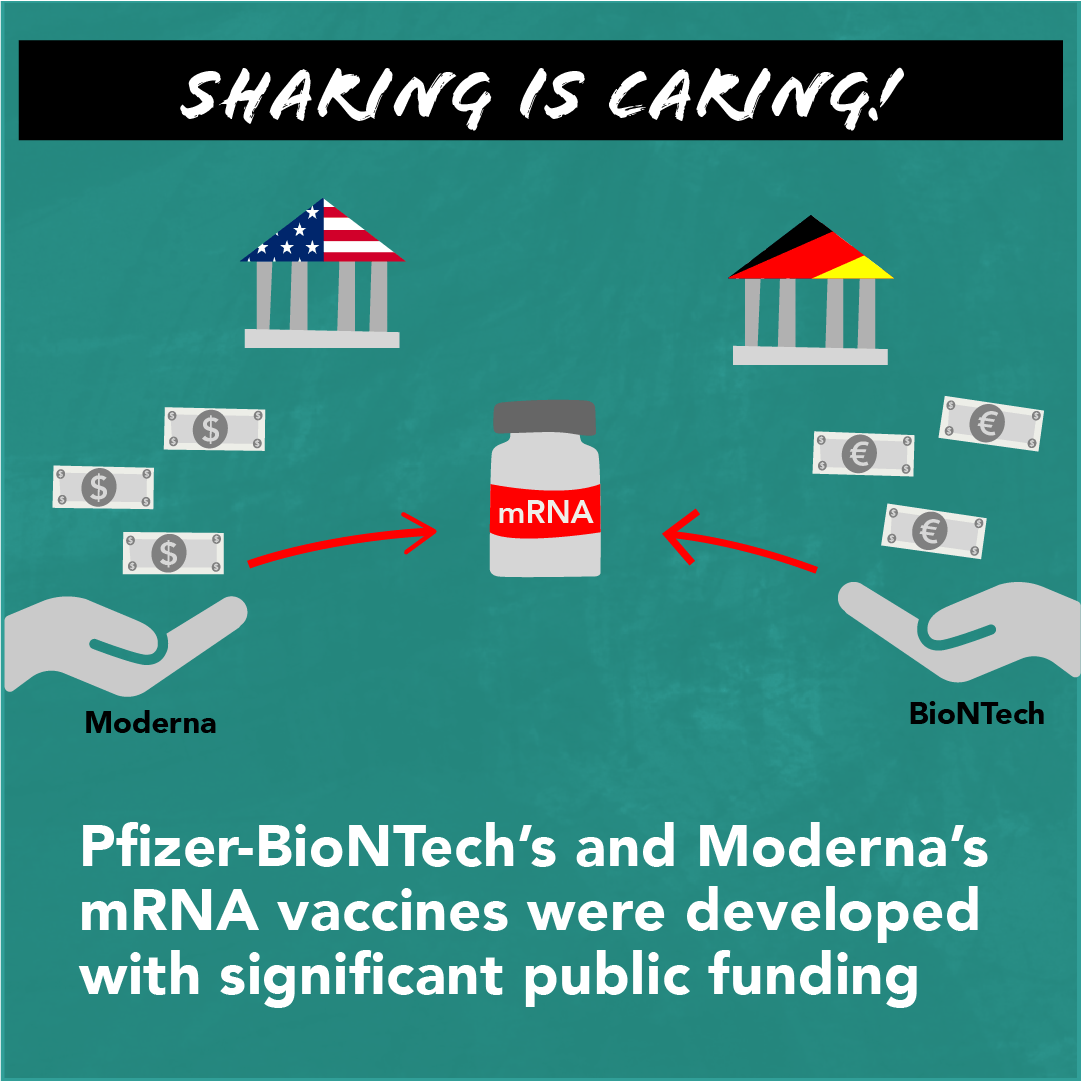 MSF_access's tweet photo. 💬 “If @moderna_tx were to share its tech with the @WHO mRNA Hub, the company could help increase the global production of COVID-19 vaccines now.” 

We’re calling on pharma corporations to #ShareTheTech to save lives. ⬇️  

#VaccineEquity https://t.co/g820RzkdFW