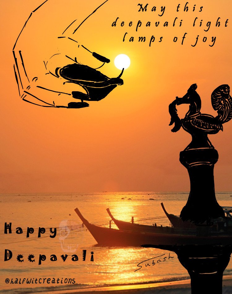 halfwitcreation's tweet photo. art by @halfwitcreation Happy Deepavali #Diwali #halfwitcreations #Deepavali #HappyDiwali #illustration #drawing #art #artwork #Artist #Deepavali2021 #festival #festivaloflight #DigitalArtist #digitalart #wacom #creativeart #lights #lightonme #FestivalOfLights #dipawali #sun #sea https://t.co/tkHpbW9cJ3