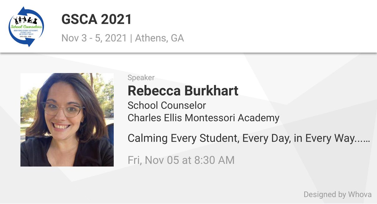 At #GSCA21? Come to Oconee 2 (across the street from the atrium) at 8:30am Friday. whova.com/embedded/speak…