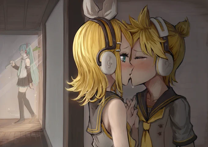 リンちゃんとレンくん。 