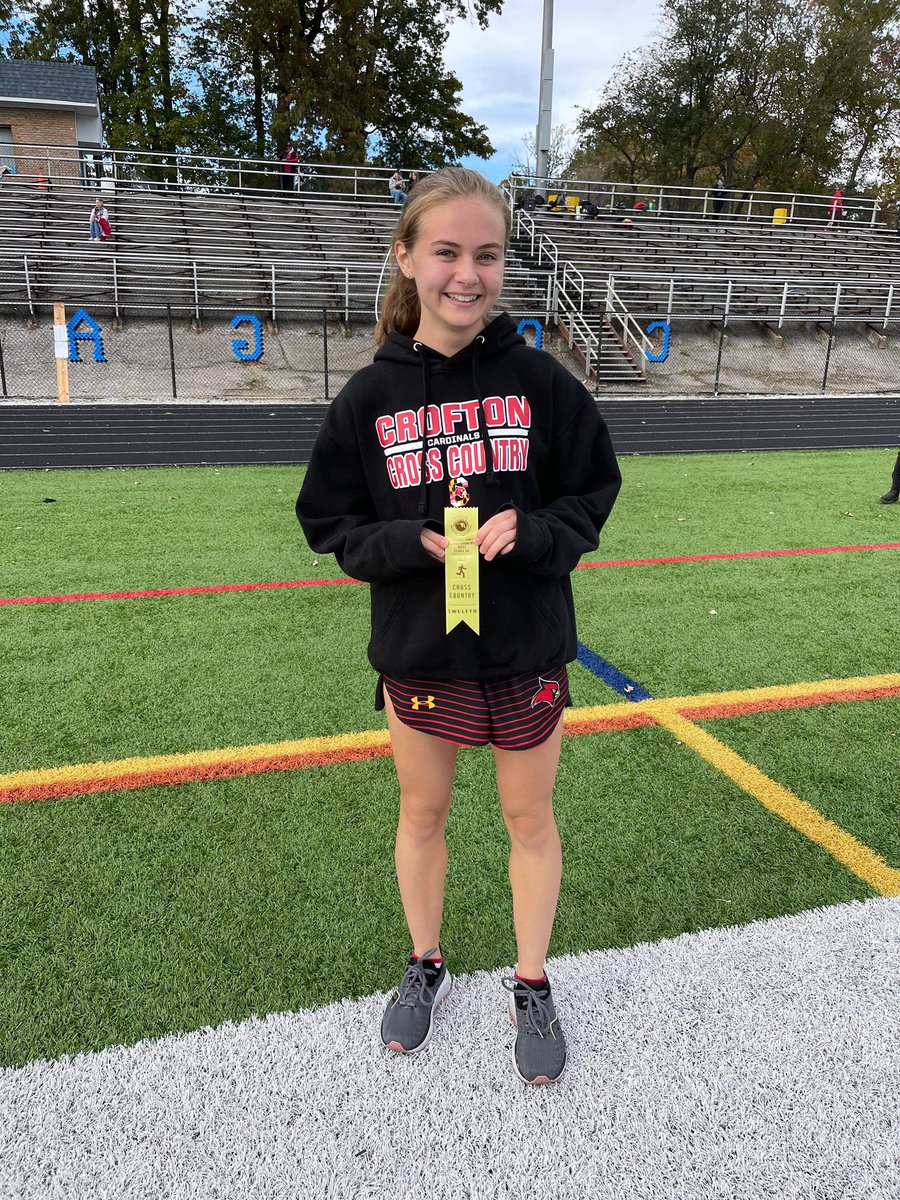 CrHCardinalClub's tweet photo. Congrats to the XC varsity teams! Girls placed 6th. Boys placed 4th and advances to States. Individuals advancing to States are: Emily Boniface placed 12th🏃🏼‍♀️❤️🖤🎉 London Layton placed 8th and Jackson Lastowski placed 13th🏃🏻‍♂️🏃🏼❤️🖤🎉🎉@CroftonHsSports @CroftonXC https://t.co/PHcMhSOQJL