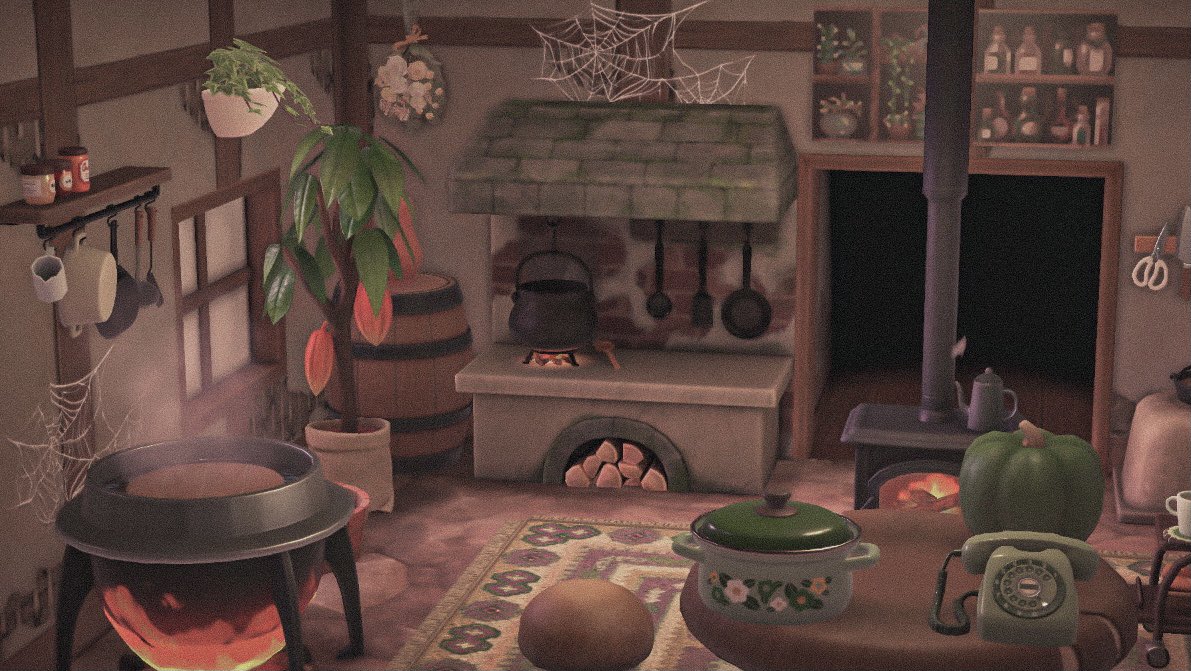 gemingtons_'s tweet photo. witchy kitchen ��🪵
 #acnh #AnimalCrossingNewHorizons https://t.co/lhHDk1zort