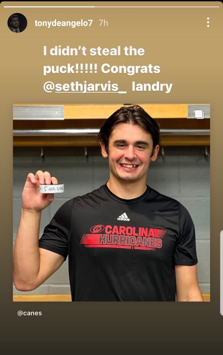 remember back in january when <a href="/blueshirtbanter/">Blueshirt Banter</a> ruined any shred of credibility it had by running bullshit story claiming tony deangelo stole k’andre miller’s first goal puck? 

he certainly does.