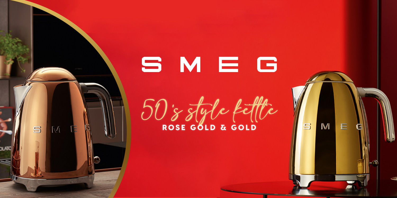 Smeg Electric Kettle Gold