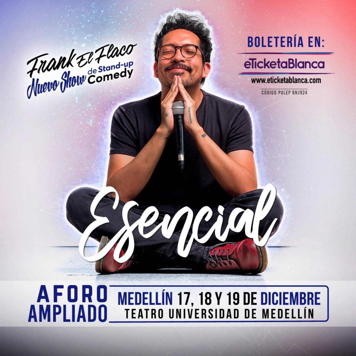 ⚠️MEDELLÍN⚠️
Aforo al 100%, deben tener al menos una dosis de la vacuna y presentar carné.
🎟BOLETAS: eticketablanca.com/evento/frank-m…