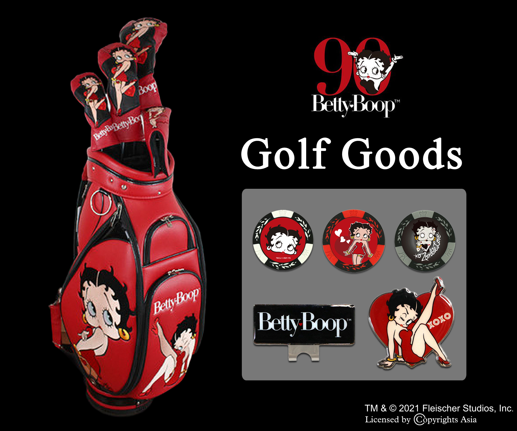 希少 Betty Boop キャディバッグ 希少 Betty Boop キャディバッグ