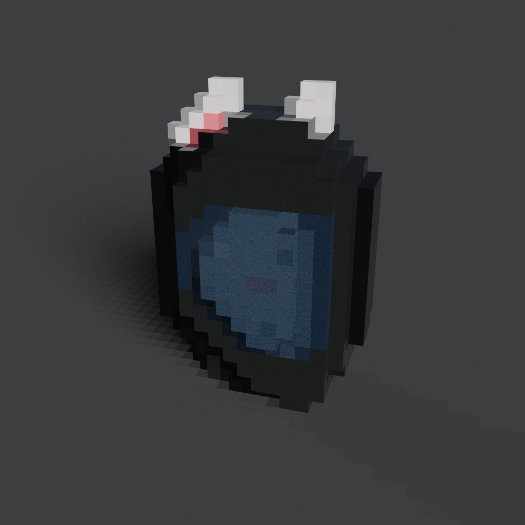 <a href="/CmyKatz/">cMyKatz</a> welcome Elon Cat (cMyKat #4075) to the voxel collection.