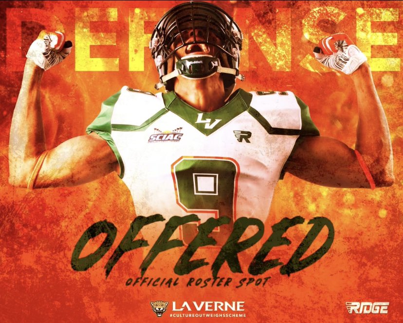 SaleapagaZion's tweet photo. After a great talk with coach @_CoachSid I am blessed and grateful to receive an offer from the University of La Verne! https://t.co/CQwhdLrvsm