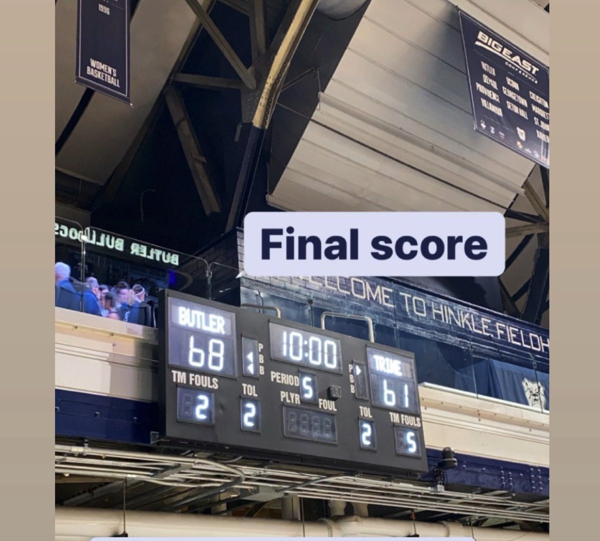 Final from Butler University

BU 🔵⚪️  68
TU ⚡️⚡️  61

A lot of positives to take from this and some to work on. Overall proud of the hustle and toughness for 40 min 

First home game Nov 13th! Come support your Lady Thunder 🏀⚡️🏀⚡️