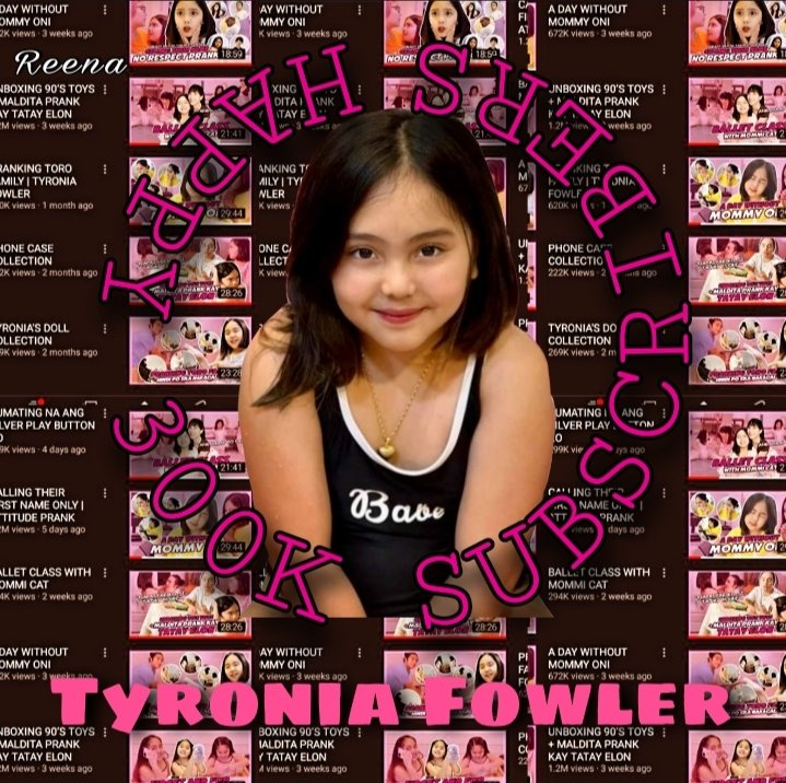 Onince_torofam's tweet image. Happy 300k subscribers sayo Babygirl 💖 congrats!! @tonifowlerpo #torofamily #teamonince #tyroniafowler