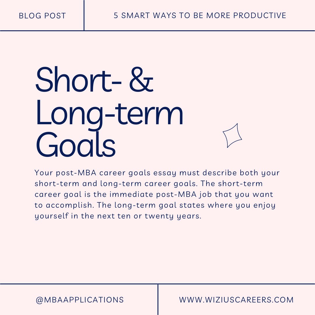 short term and long term career goals essay