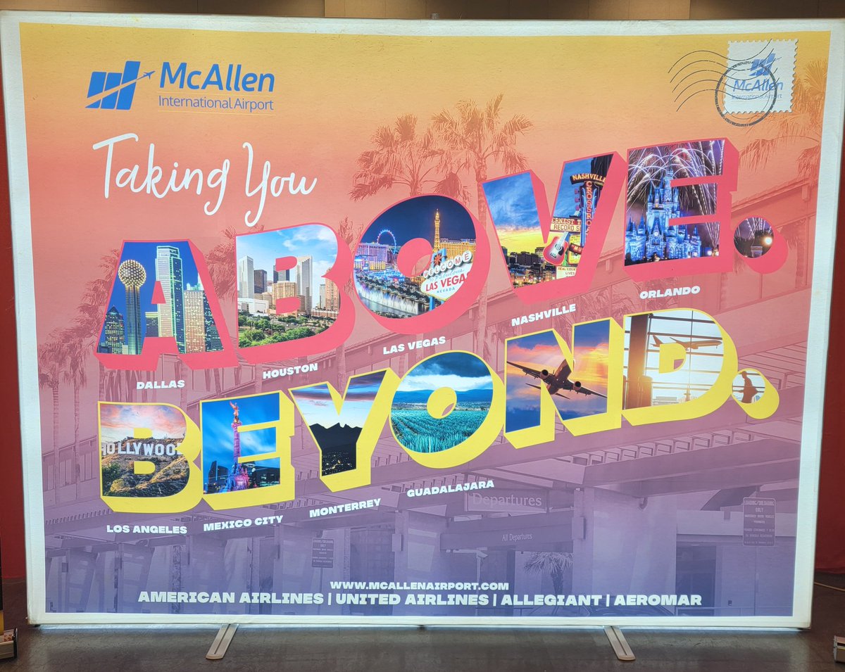 CHRISTINEARDIS's tweet photo. @mcallenairport was in the house today @McAConventions for the @welcomehomergv #ConnectionFair . On display was their beautiful, new, lighted display. #flymfe #aboveandbeyond @CityofMcAllen https://t.co/tGlF1NeirS