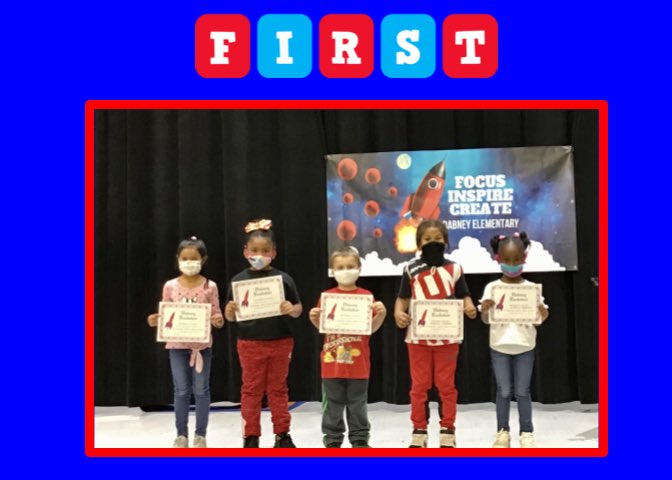 DabneyElem's tweet photo. Dabney recognized their First Quarter Rocketeers today. We are so proud  of all of you. https://t.co/jRMeLONuri