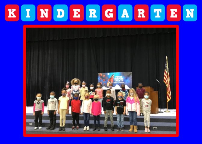 Dabney recognized their First Quarter Rocketeers today. We are so proud  of all of you.