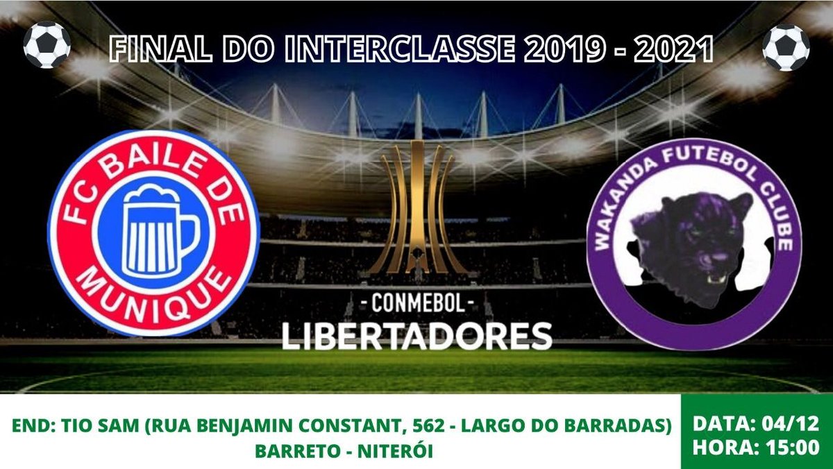 Wakanda_FC's tweet photo. A GRANDE FINAL DO INTERCLASSE 2019 VAI ROLAR!!! 🥳🥳🥳

Antes tarde do que nunca e, pensando nisso, nosso time entra em quadra contra o Baile de Munique pra decidir o campeonato de 2019.

Contamos com o apoio da nossa torcida, juntos somos mais fortes!!
🖤💜🖤💜 https://t.co/CnoULG17M0
