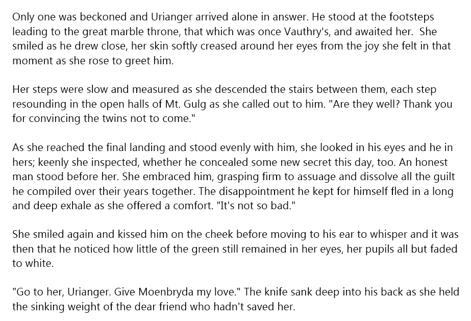 Leaving naught in her wake (sineater_au) / Twitter