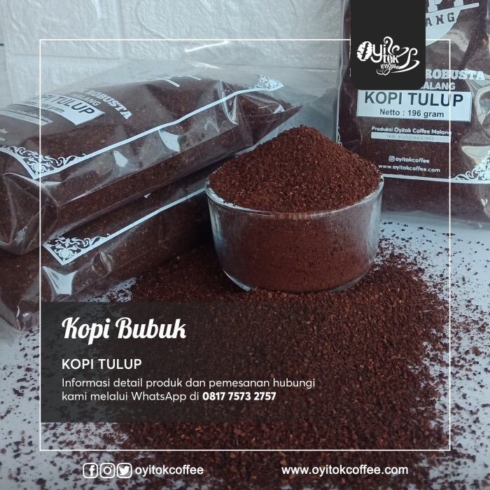 Help RT
Aku ada kopi khas Malang nih, kopi Tulup. Cocok banget buat kamu yg suka sama Kopi dg texture kasar kayak gini. Bisa jadi Temen kamu nyantai sambil makan gorengan hihihii
Ada kemasan 196gr, 0.5 kg & 1kg. Order  langsung DM aku ya sfu #zonauang #zonaba #zonabu #kopimalang