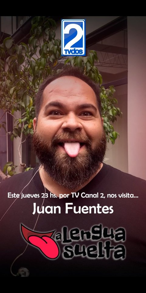 alenguasueltaok's tweet photo. JUEVES DE #ALENGUASUELTA 👅 nuestros invitados en este programa número 19: el señor cantante y compositor @eljuanfuentes y el periodista, conductor y Lic @Yo_Casto un GENIO de Twitter ! PRENDETE A CANAL 2, PRENDETE AL PROGRAMA YA !! https://t.co/LQ0LJPOQPr