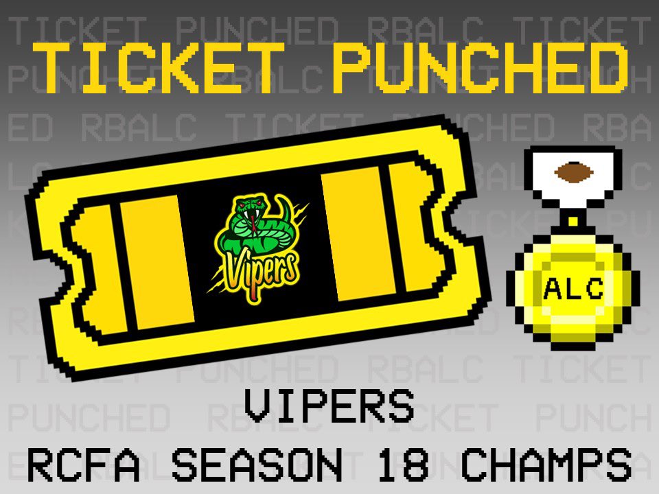 ZippyZoopers's tweet photo. Next up, @RetroVipersRBA joins RBALC3 after capturing the RCFA title in season 18! @RCFA_Purdue https://t.co/VyhI3FMulL