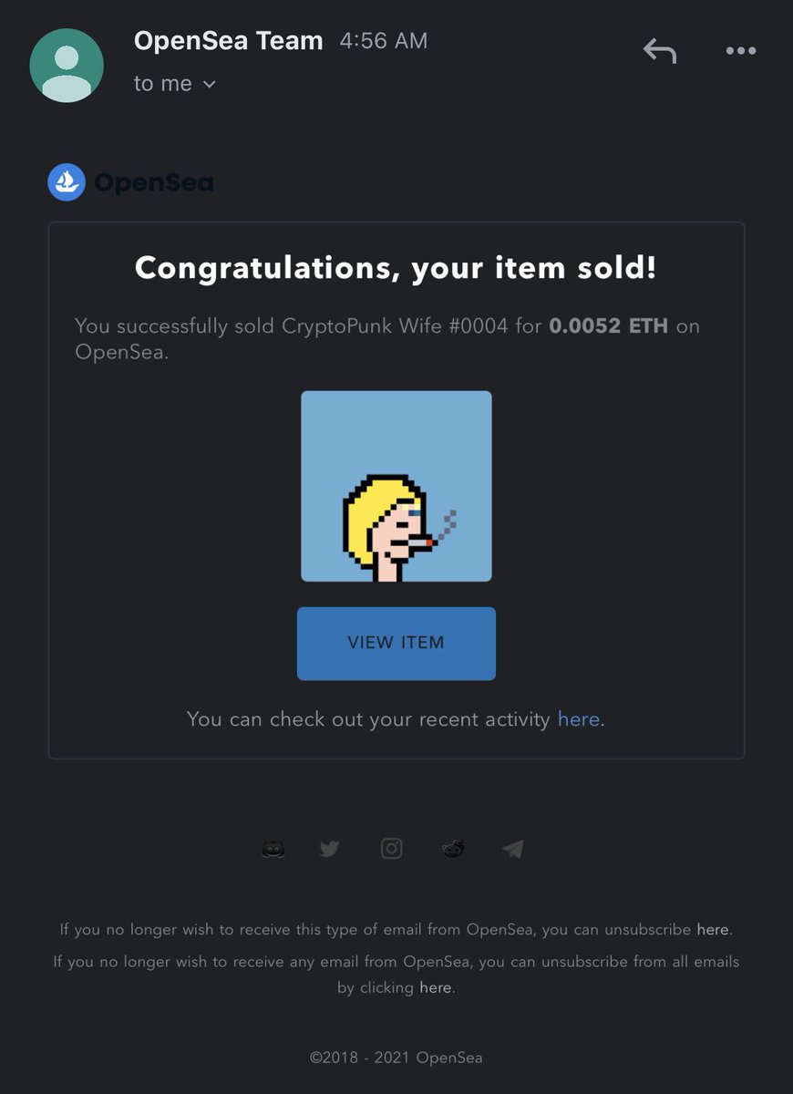 Cryptopunkwifes's tweet photo. We are on the market just 2 days and we already made 5 Sells. When we first lunch our 3 NFT’s the floor price was 0.0045 which already went up to 0.0052. Become one of our community prices going up quick.
#NFTCommunity #nftart #NFTdrop #NFTcollections https://t.co/qry7W1ZgLX