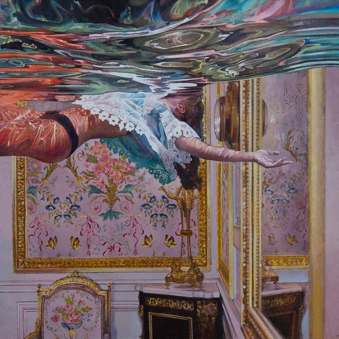 AcademiaAesthe1's tweet photo. Oil Painting: “Dream of Freedom” by Ivana Živić. https://t.co/ERvxOnRGHD
